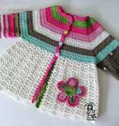 Magic with Hook and Needles - Vendula Maderska - Flower Cardigan - Free