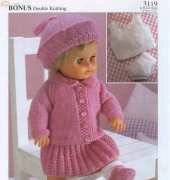 Hayfield 3119 Doll Outfit