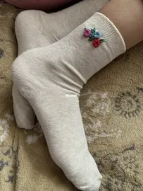 Roses on the socks
