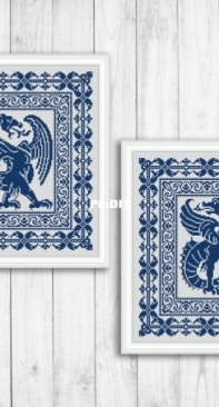2x2 Stitch Art - Dragon #1