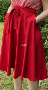 Wildflower Design - Coquelicot Skirt - Size 0-32 - English, French