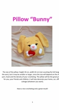 Pattern Toys Pillows - toys by hvatik - Pillow Bunny