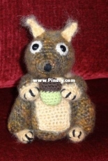 squirrel and its acorn