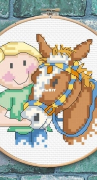 Boy And Horse by Durene Jones - Free