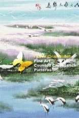 I LOVE CROSS STITCH OT-050 Cranes by the Spring River