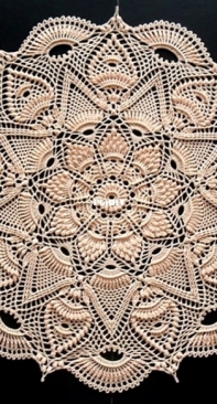 Galyna Borysova - Галина Борисова - Tatyana Doily - Салфетка Tatyana - Russian