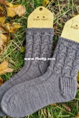 The Coziest Cabled Socks by Rachel Leggett-Free