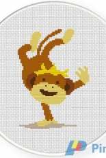 Daily Cross Stitch  - Cheeky Monkey