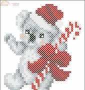 KOALA WITH CANDY CANE