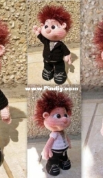 Sandy 27 Crochet - Szandy087 - Alexandra Anonim - Alexandra Hiba - Elf Doll Groom - Vőlegény - Hungarian