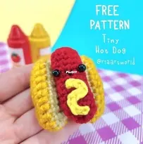 Riaartworld - Alexandria Gold - Tiny Hot Dog - Free