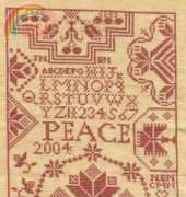 Mary Garrys Sewing Cabin-Peace Quaker Sampler