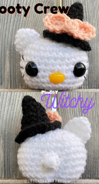 Crochet by Sarah Louise - Sarah Townsend - The Booty Crew - Witchy Kitty - Free