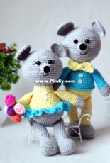 Mama Fufa - Cactuce Handmade - Anastasia Makeeva - Mouse Couple - Russian - Free