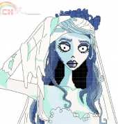 Free Cross Stitch Pattern - Corpse Bride