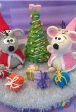 Diana Barthelmess- Santa mouse and mouse celebrate Christmas - German