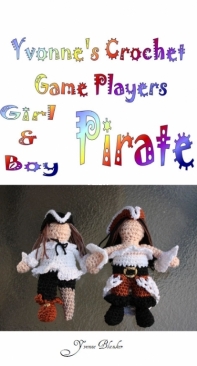 Yvonnes Crochet Art - Yvonne Blanker - Pirate Girl and Boy - Piraten meisje en Jongen - Dutch