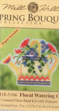 Mill Hill MH18-5106 Spring Bouquet Collection - Floral Watering Can
