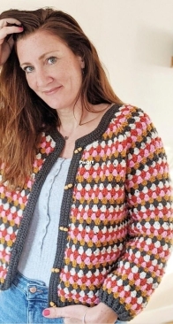 Granny Go Round Cardigan by Iron Lamb - Claudine Powley
