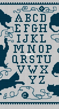Club Point de Croix CPDC - Cat and Yarn ball ABCS