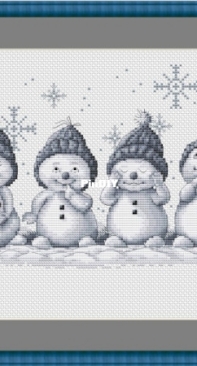 Snowmen by Lyudmila Poberezhnaya
