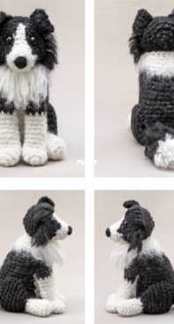 Sons Popkes - Sonja van der Wijk - Finnly, crochet Border Collie