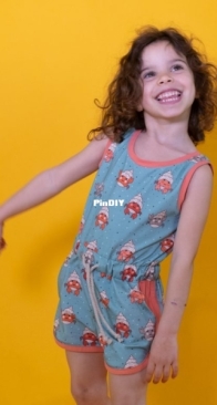 Mono Nora - LF201 - Lulu Ferris - Jumpsuit girl - Size 2/3 - 14/15 - Spanish