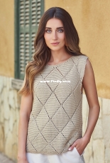 002 Diamond Top by Quail Studio - Mode at Rowan - Collection Two by Rowan Team 2020