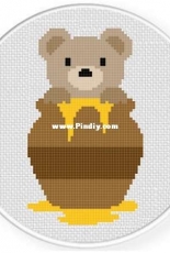 Daily Cross Stitch - Honey Bear