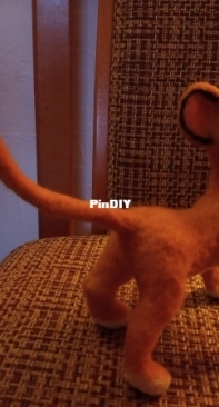 Simba - needle felting