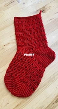Salena Baca Patterns / Salena Baca Creations - Salena Baca - Snowdrift Christmas Stocking