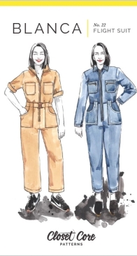 Closet Core Patterns - No 22 - Blanca Flight Suit - Sizes 0-20
