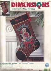 Dimensions 8682 - Gift Bearing Teddy Stocking