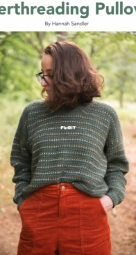 Interthreading Pullover + Hannah Sandler - Sand Made Knits