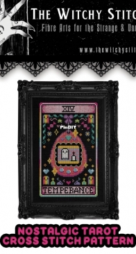 The Witchy Stitcher - Nostalgic Tarot - Temperance by Meg Black
