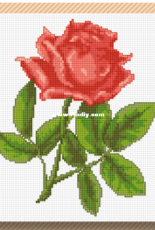 Alita Designs - Single Red Rose - Free