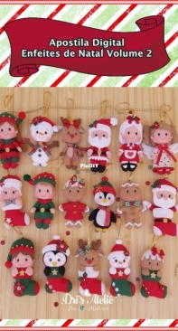 Dris Atelie - Dri Medeiros - Christmas Ornaments Vol.2 - Enfeites de Natal Vol. 2 - Portuguese