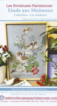 Les Brodeuses Parisiennes  - Study of Sparrows - Etude aux Moineaux