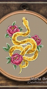 Yellow Snake by Maria Brovko