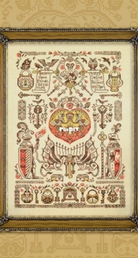 OwlForest Embroidery - Behind Seven Locks - Under Lock and Key Sampler - Julia Spirina
