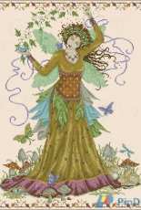 Woodland Goddess by Joan Elliott from A Womans World in Cross Stitch