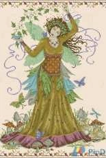 Woodland Goddess by Joan Elliott from A Womans World in Cross Stitch