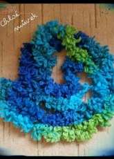 Handknitting scarf