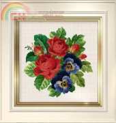 Ellen Maurer Stroh EMS-017 Roses and Pansies XSD