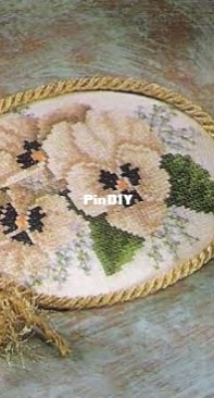 large Pansies by Jill Oxton from Jill Oxtons Cross PCS Stitch 29