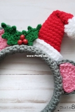 Chain 8 Designs - Jennifer Lynn- Holiday Mouse Headband - Free
