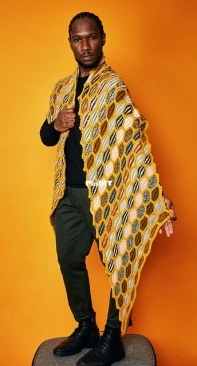 Honey Striped Scarf by Stephen West