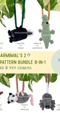Charmimal 2.0 - 8-in-1 bundle - thecrochetzoologist
