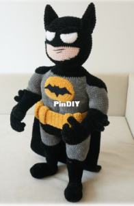 Evgenia knitted toys - Evgenia Gavrilova - Batman - English Translated