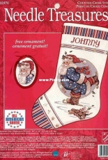 Needle Treasures (JCA) 02970 All American Santa Stocking